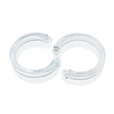 CB-X Mens Cock Cage U Ring 2 Piece L/XL Male Chastity